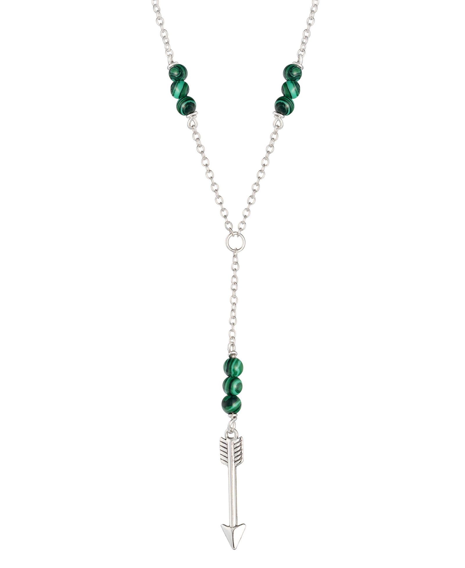 Колье-лариат Malachite Sterling Silver, 18"