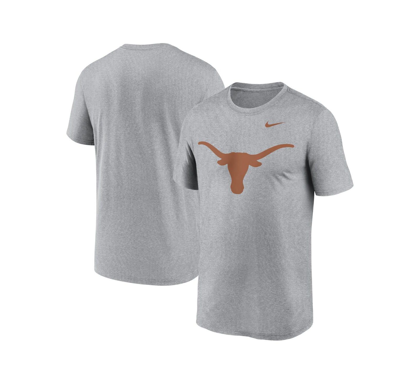 Nike Мужская футболка Nike Heather Gray Texas Longhorns Primetime Legend Logo