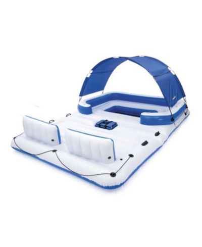 Bestway Hydro-Force Tropical Breeze 6 Person Inflatable Party Island Water Float