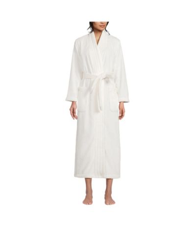 Женский уютный махровый халат Lands' End Long Wrap Robe