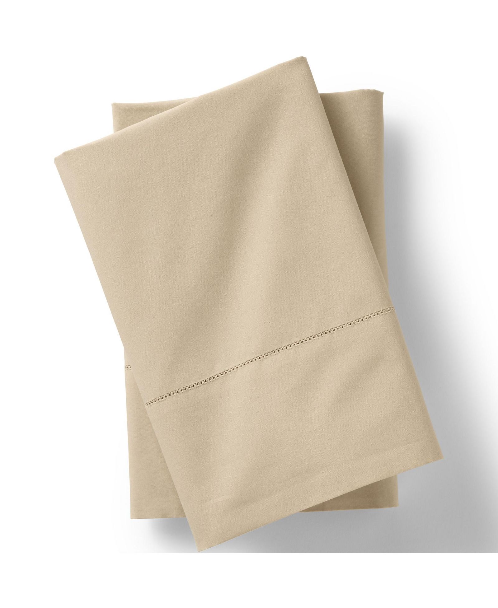 Lands' End 300 Thread Count Cotton Percale Pillowcases