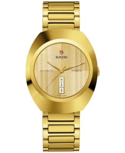 Унисекс часы Rado Original DiaStar из нержавеющей стали с золотым PVD покрытием