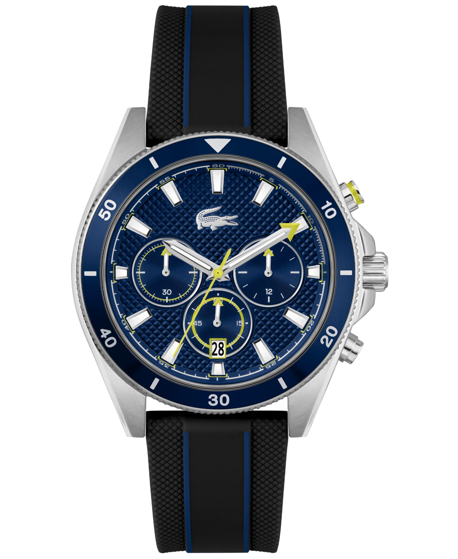 Lacoste Men's Mainsail Blue Silicone Watch 43mm