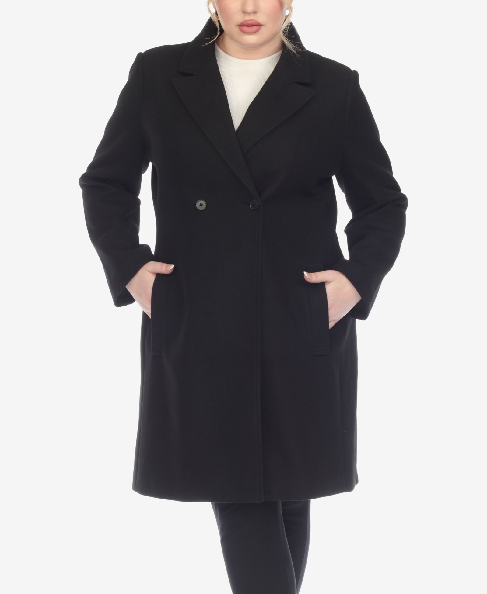 Пальто White Mark Plus Size Classic Walker