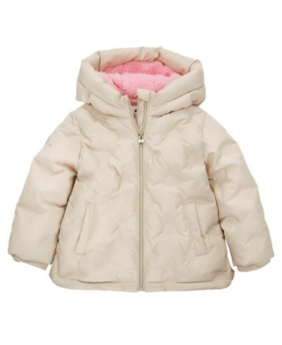Детская утепленная куртка Rokka&Rolla Fleece Lined Heart Puffer, 6-24M