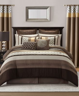 Stratford Park Avalon Geometric 16-Pc. Comforter Set, California King
