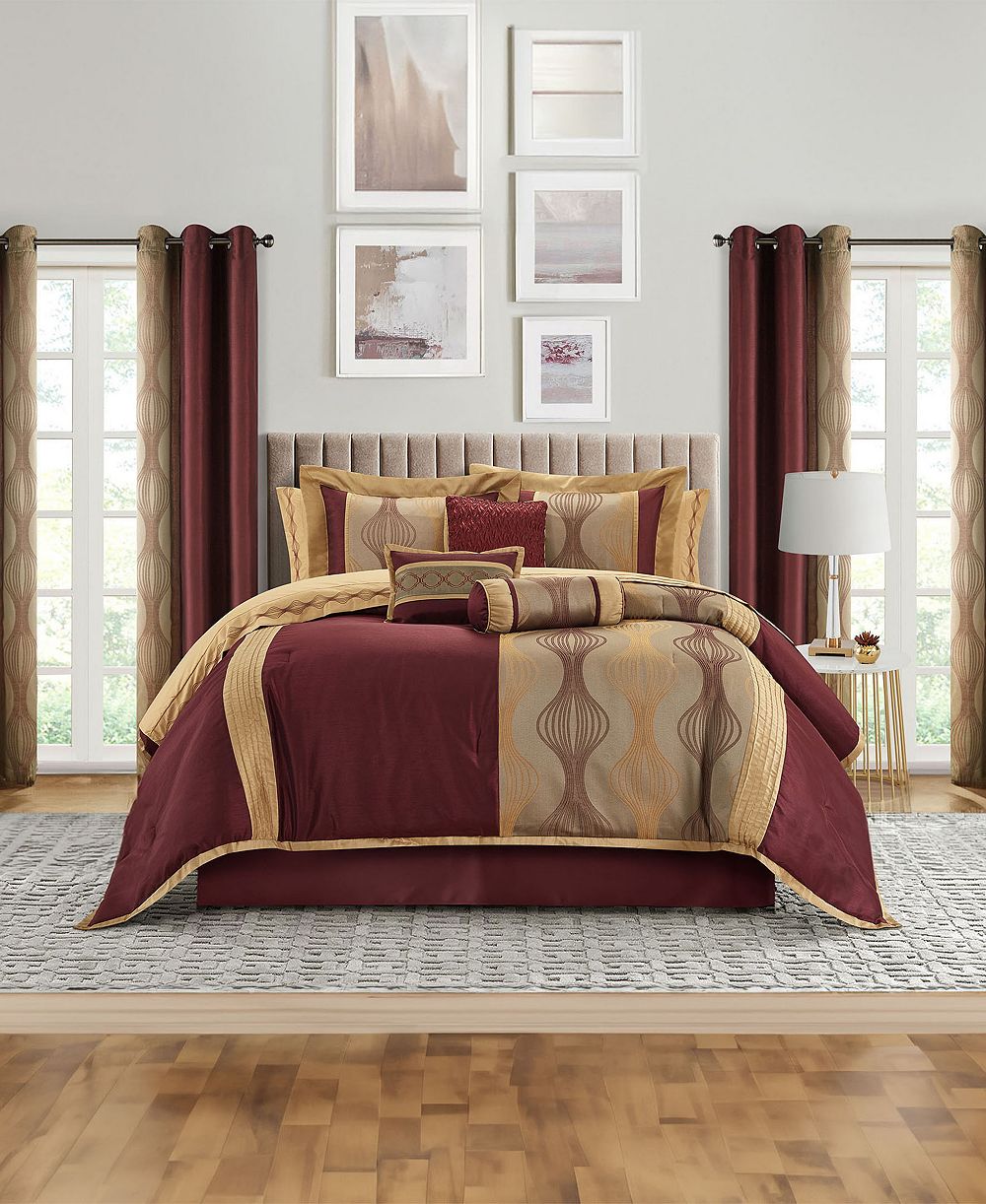 Комплект из 15 предметов Stratford Park Kath Geometric, Queen