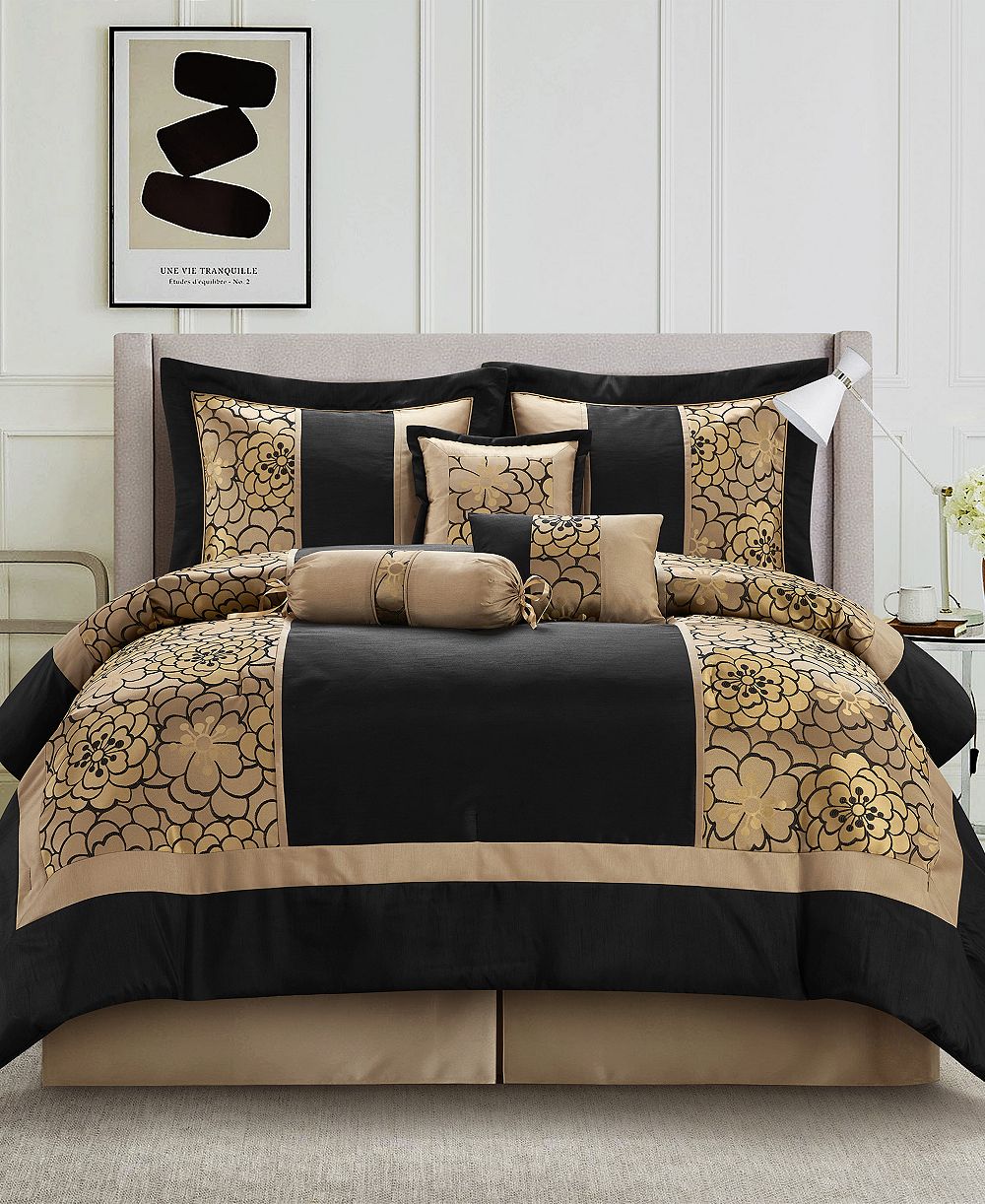 Stratford Park Sibyl Jacquard 7-Pc. Comforter Set, Queen