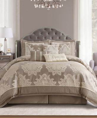 Stratford Park Therese Damask 7-Pc. Comforter Set, King