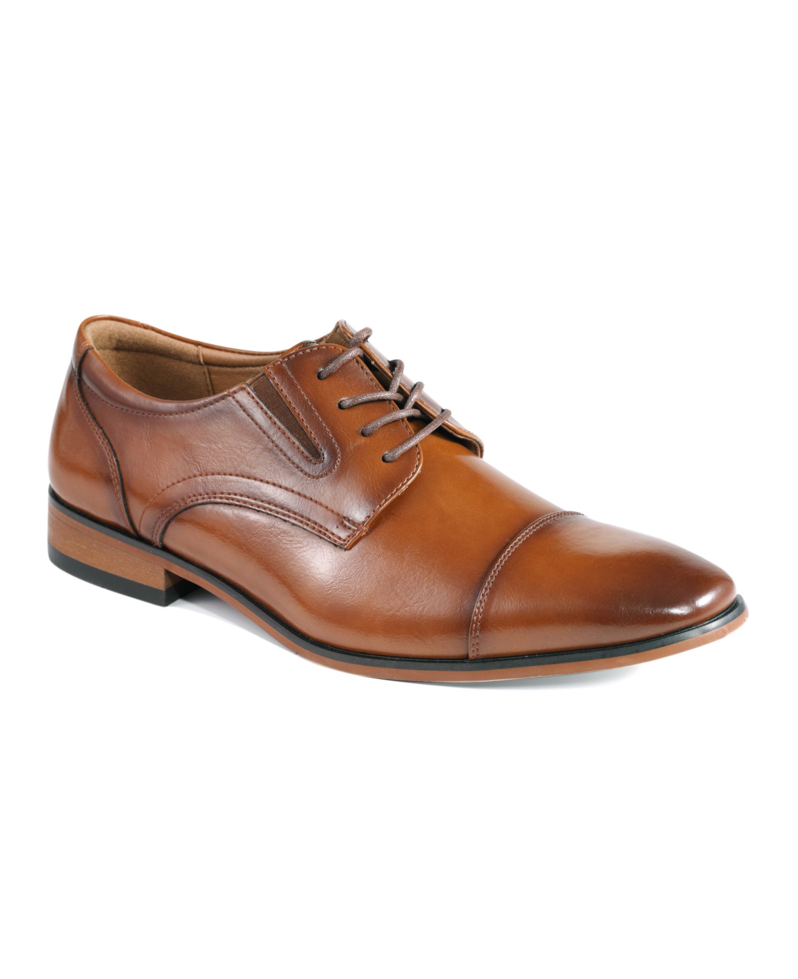 GUESS Men's Sulai Cap Toe Lace Up Dress Oxfords
