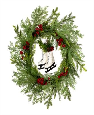 Рождественский венок National Tree Company Winter Skates 22"