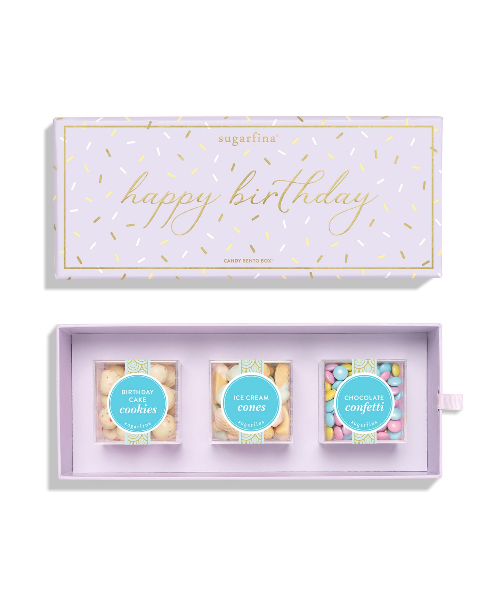 Набор конфет Sugarfina Happy Birthday Candy Bento Box, 3 Piece