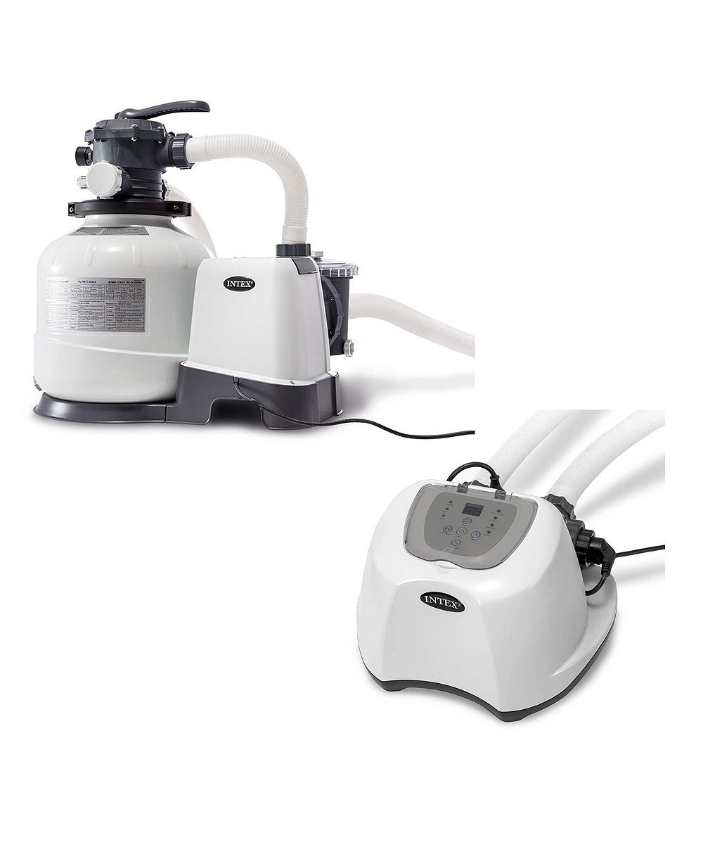 Intex 2800 GPH Pool Sand Filter Pump w/Krystal Clear Saltwater System