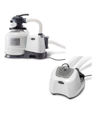 Intex 2800 GPH Pool Sand Filter Pump w/Krystal Clear Saltwater System