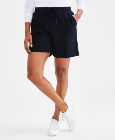 Style & Co Petite шорты с завязками и средней посадкой