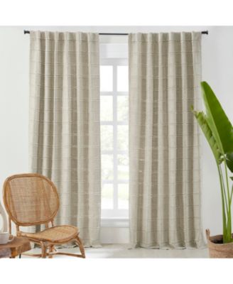 Linen Curtain Panel Chambers с подкладкой и скрытыми петлями