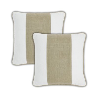 Декоративные наволочки IHI Home Maya Linen Stripe, 20"x 20", комплект из 2 шт