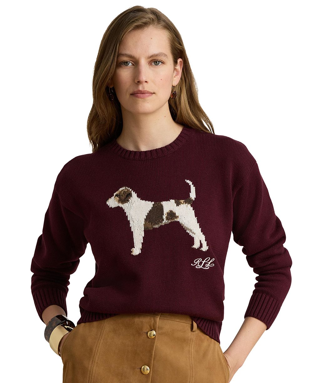 Женский хлопковый свитер Lauren Ralph Lauren