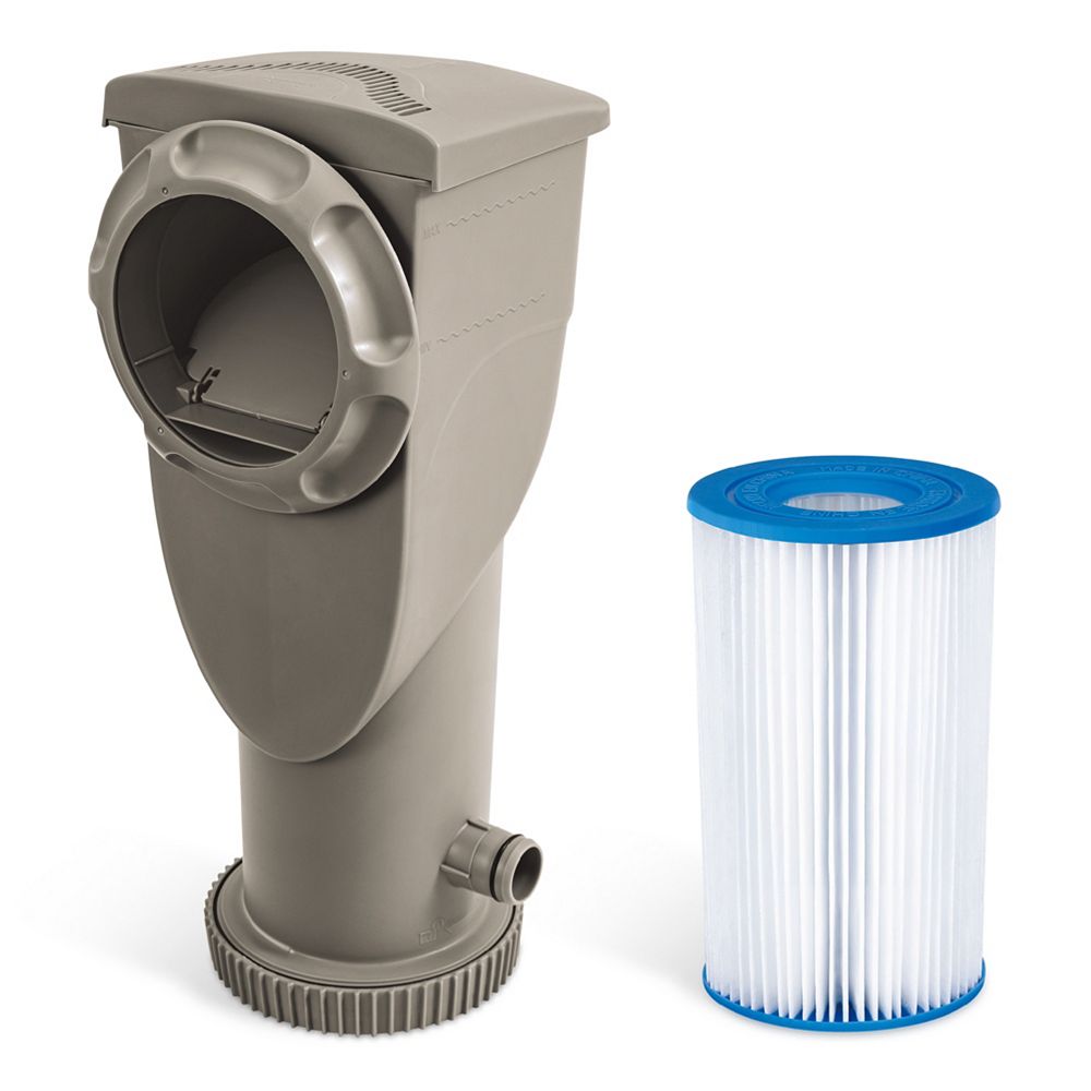 Система фильтрации Funsicle 1500 Gallon SkimmerPlus Filter Pump System для надземных бассейнов, Gray