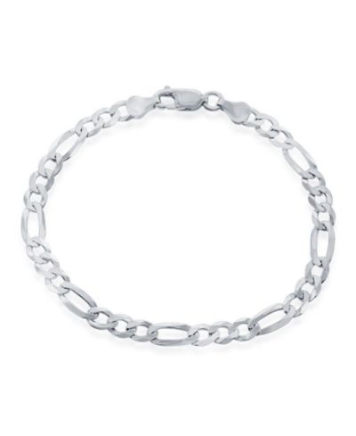 Simona Цепочка Figaro из стерлингового серебра 5.8mm с родиевым покрытием