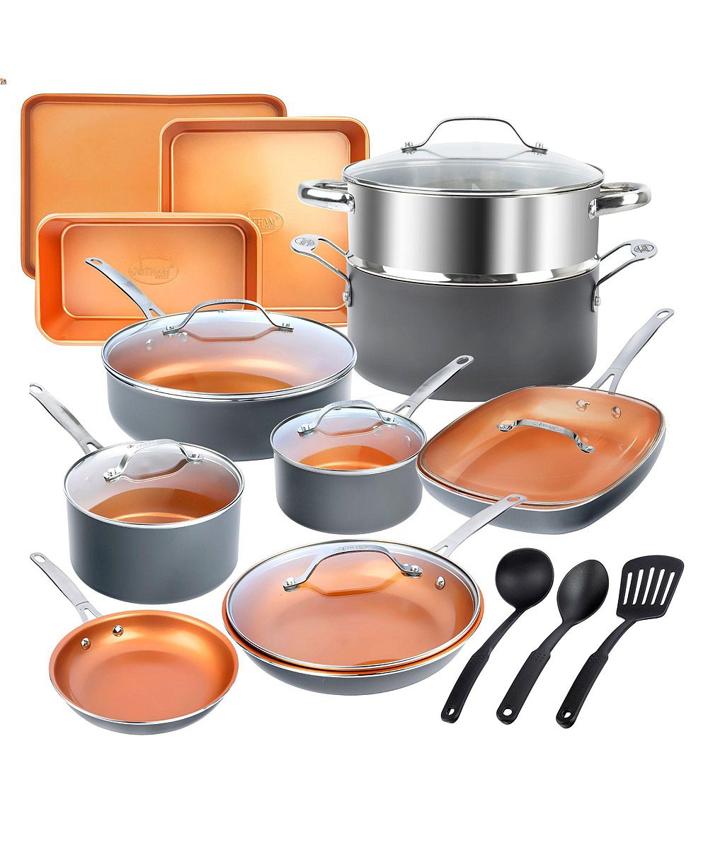 Набор посуды и форм для выпечки Gotham Steel 20-Piece Ultra-Durable Non-Stick Express Cookware and Bakeware Set
