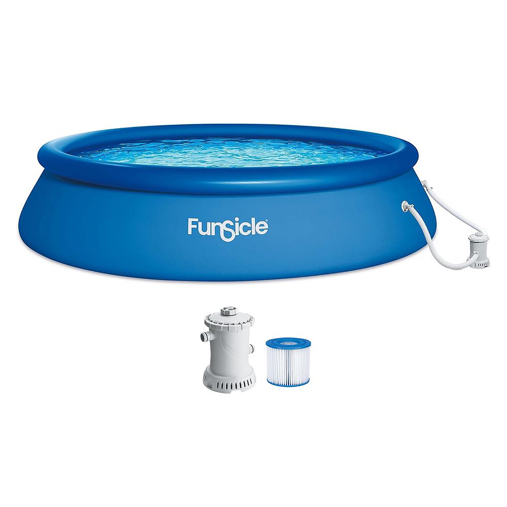 Funsicle надувной уличный бассейн QuickSet 15' x 36" с насосом