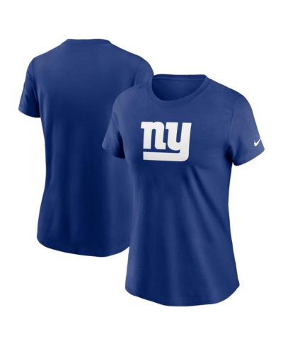 Женская футболка Nike New York Giants с основным логотипом, синий цвет