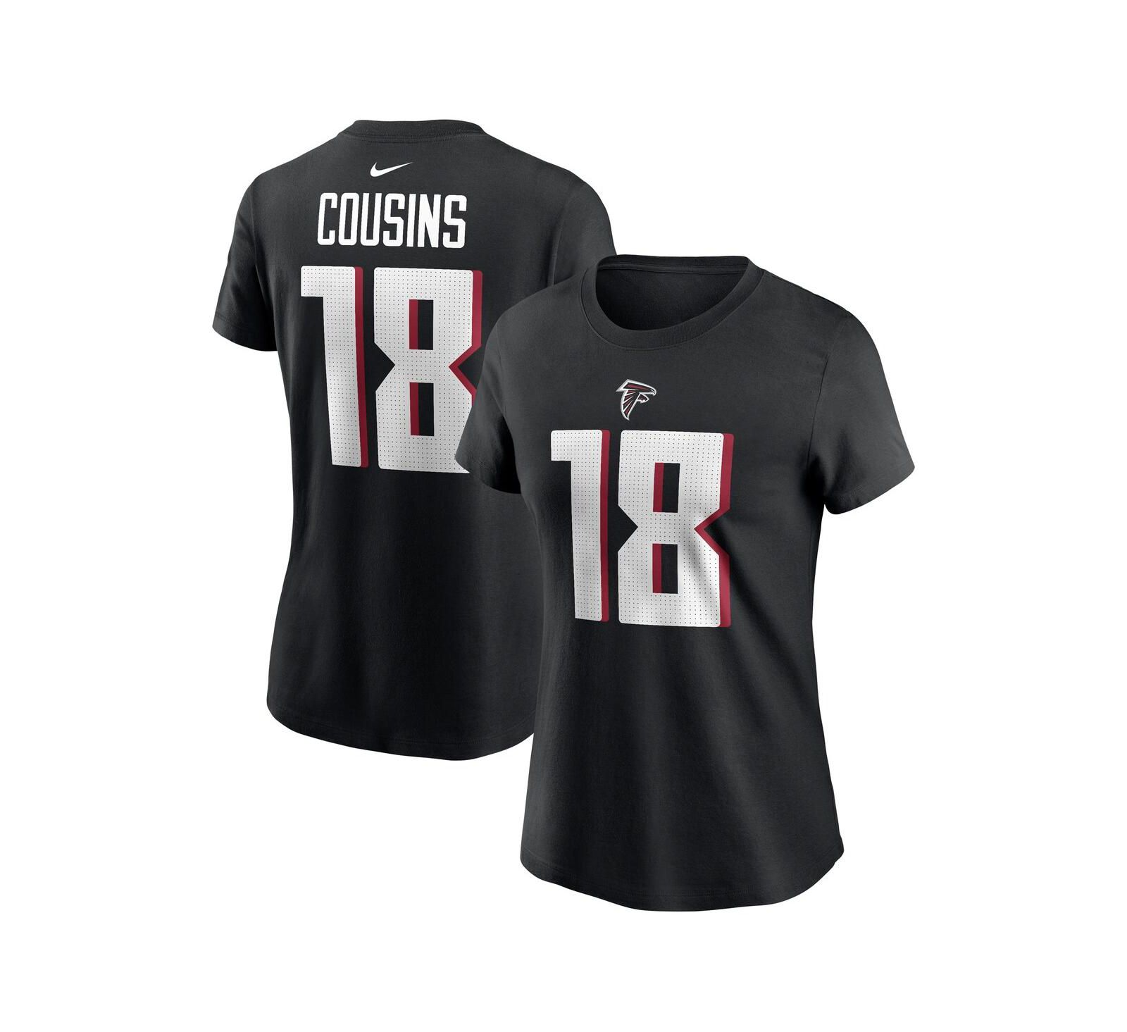 Nike Women's Kirk Cousins Black Atlanta Falcons Player Name & Number T-Shirt
