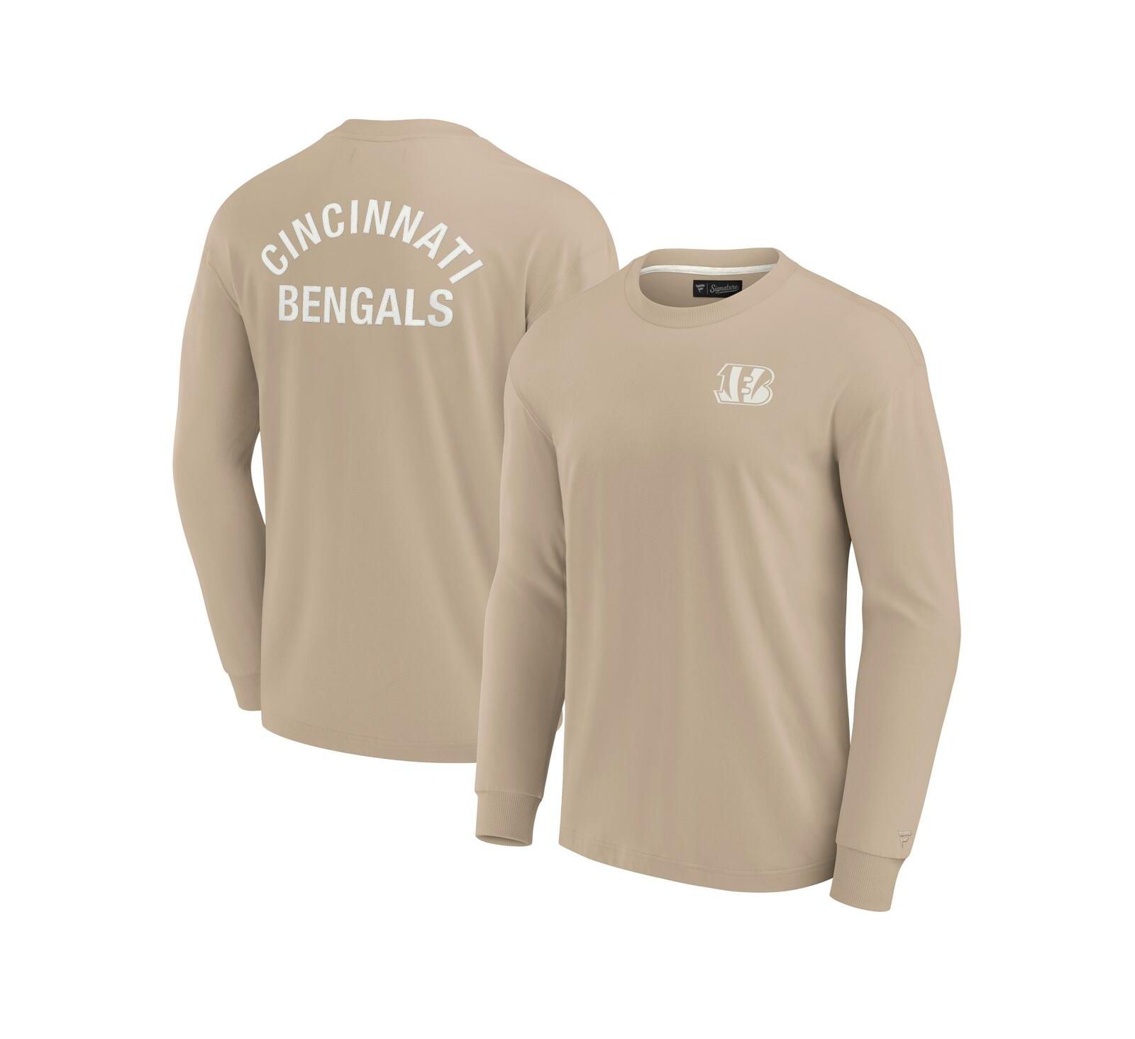 Fanatics футболка с длинным рукавом, бежевый цвет, Cincinnati Bengals Elements, для мужчин и женщин