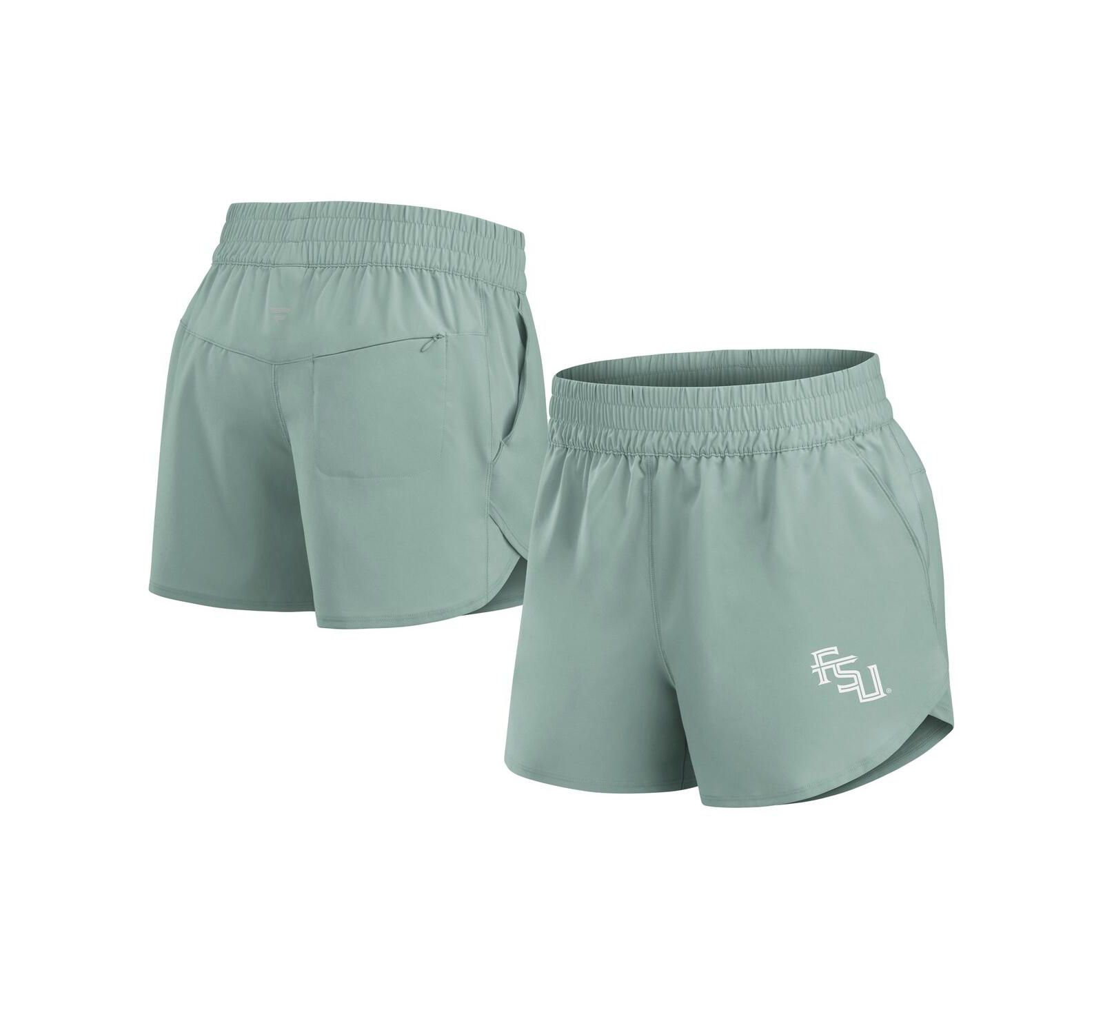 Женские шорты Fanatics Green Florida State Seminoles Studio Woven Vibe