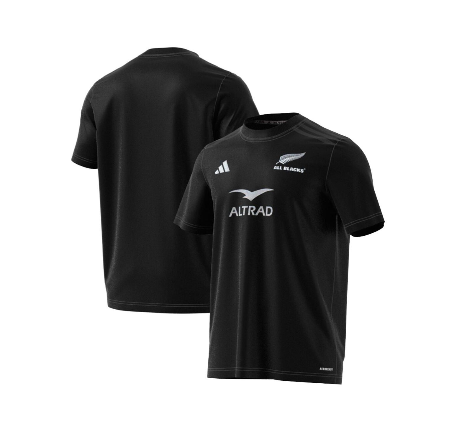 Adidas Men's Black New Zealand Rugby 2024/25 AEROREADY T-Shirt