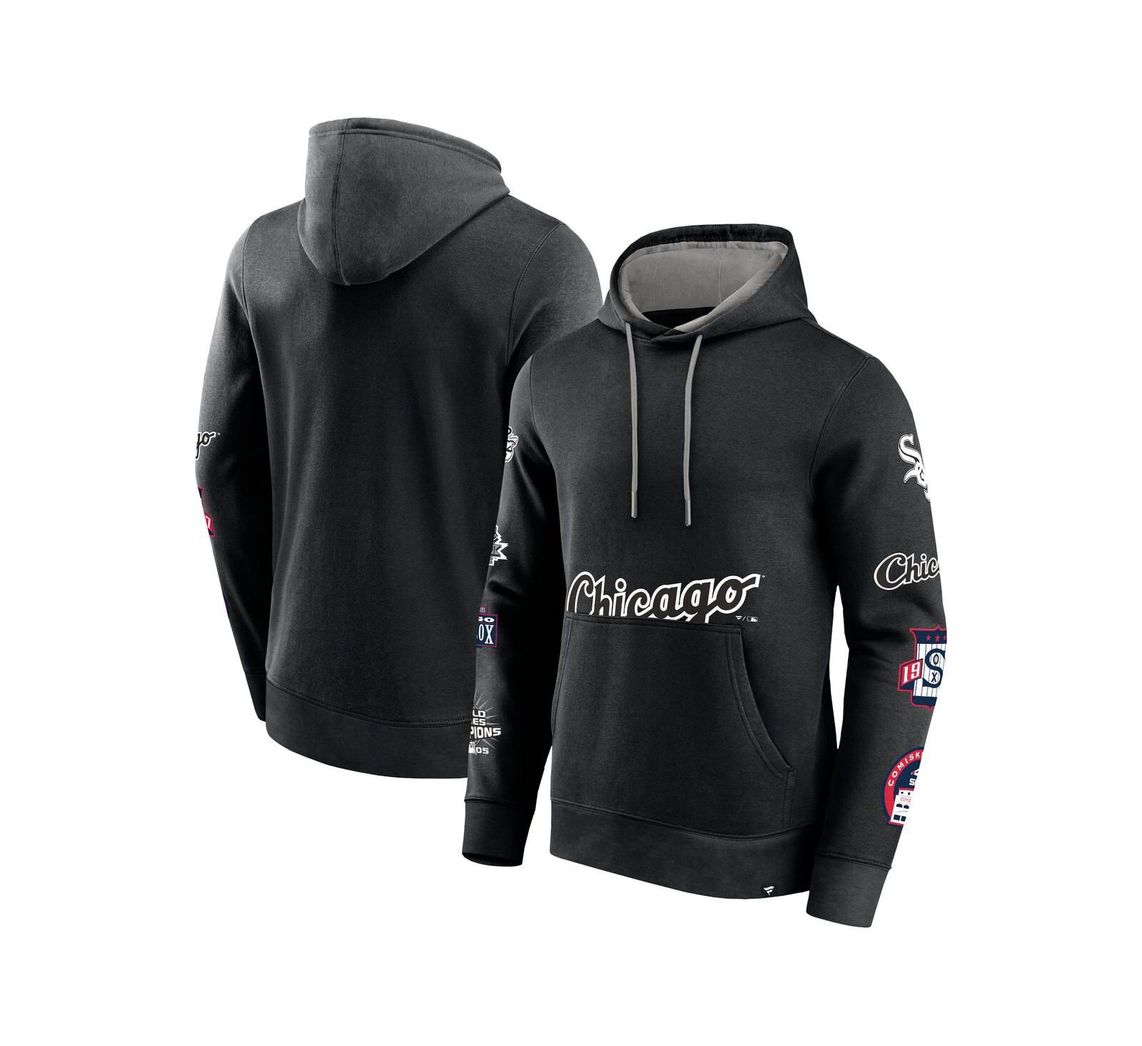 Fanatics Men's Black Chicago White Sox Wild Winner Pullover Hoodie