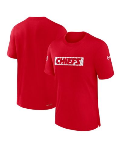 Мужская футболка Nike Red Kansas City Chiefs Sideline Player Performance