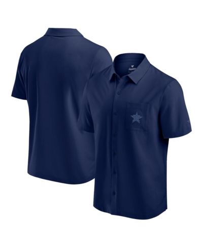 Мужская рубашка Fanatics Houston Astros Navy Front Office Button-Up