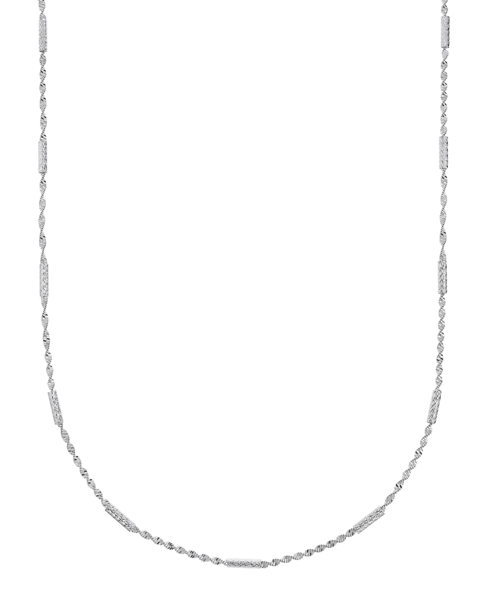 Ожерелье And Now This Silver Plated or 18k Gold Plated Brass Twisted Stationed