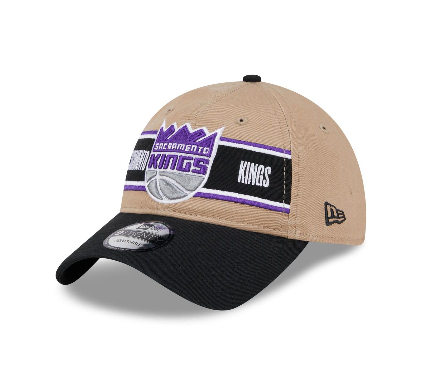 New Era Мужская кепка 9TWENTY регулируемая Tan/Black Sacramento Kings 2024 NBA Draft