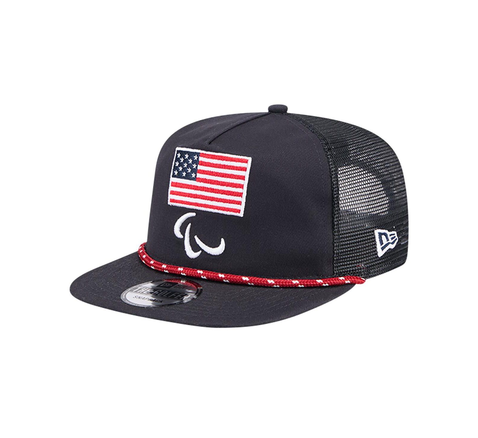 New Era Men's Navy U.S. Paralympics the Golfer Trucker Adjustable Hat