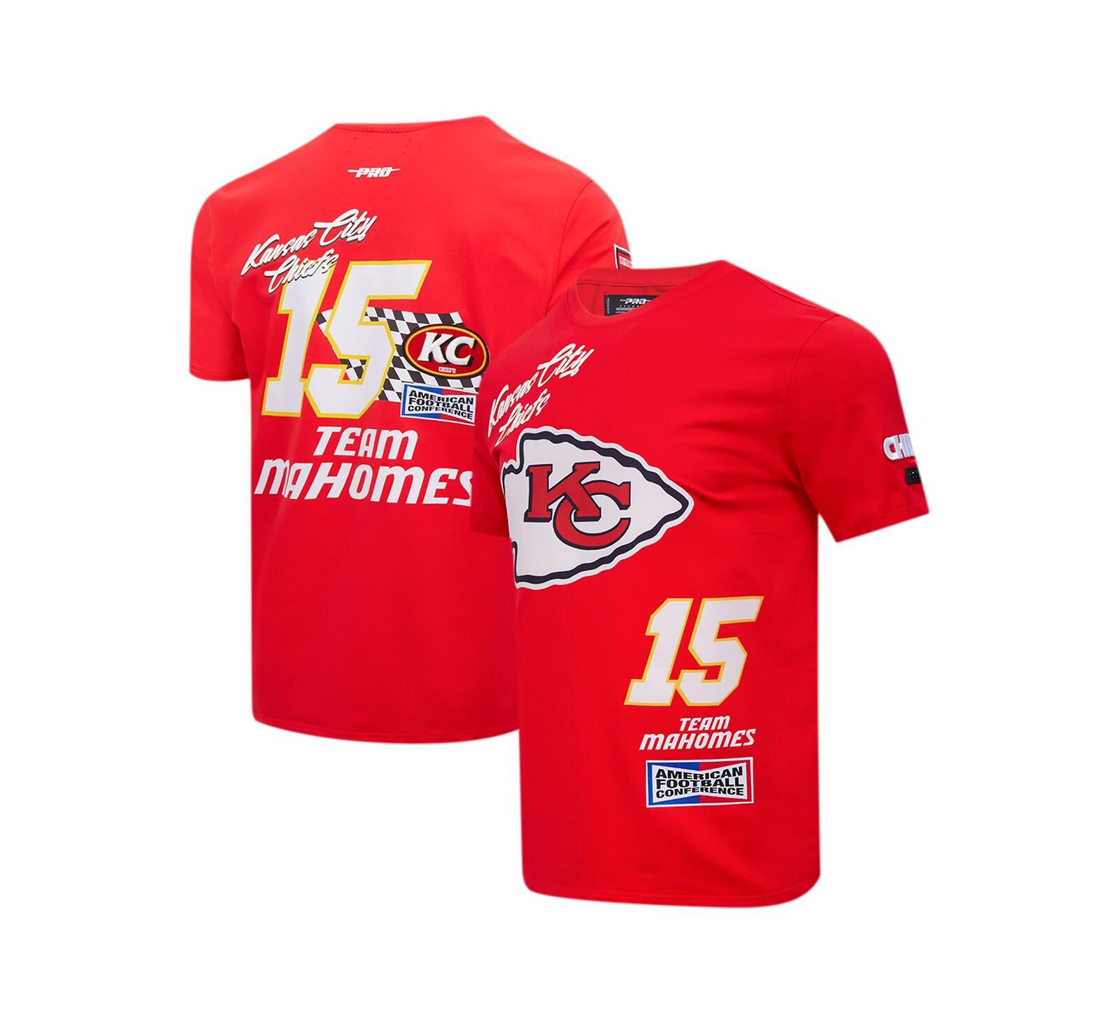 Pro Standard Men's Patrick Mahomes Red Kansas City Chiefs Fast Lane Name & Number Player T-Shirt