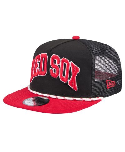 New Era Мужская кепка Boston Red Sox Throwback Meshback Golfer Hat, Black
