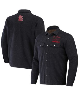Fanatics Men's Black St. Louis Cardinals Ringstop Full-Snap Shacket