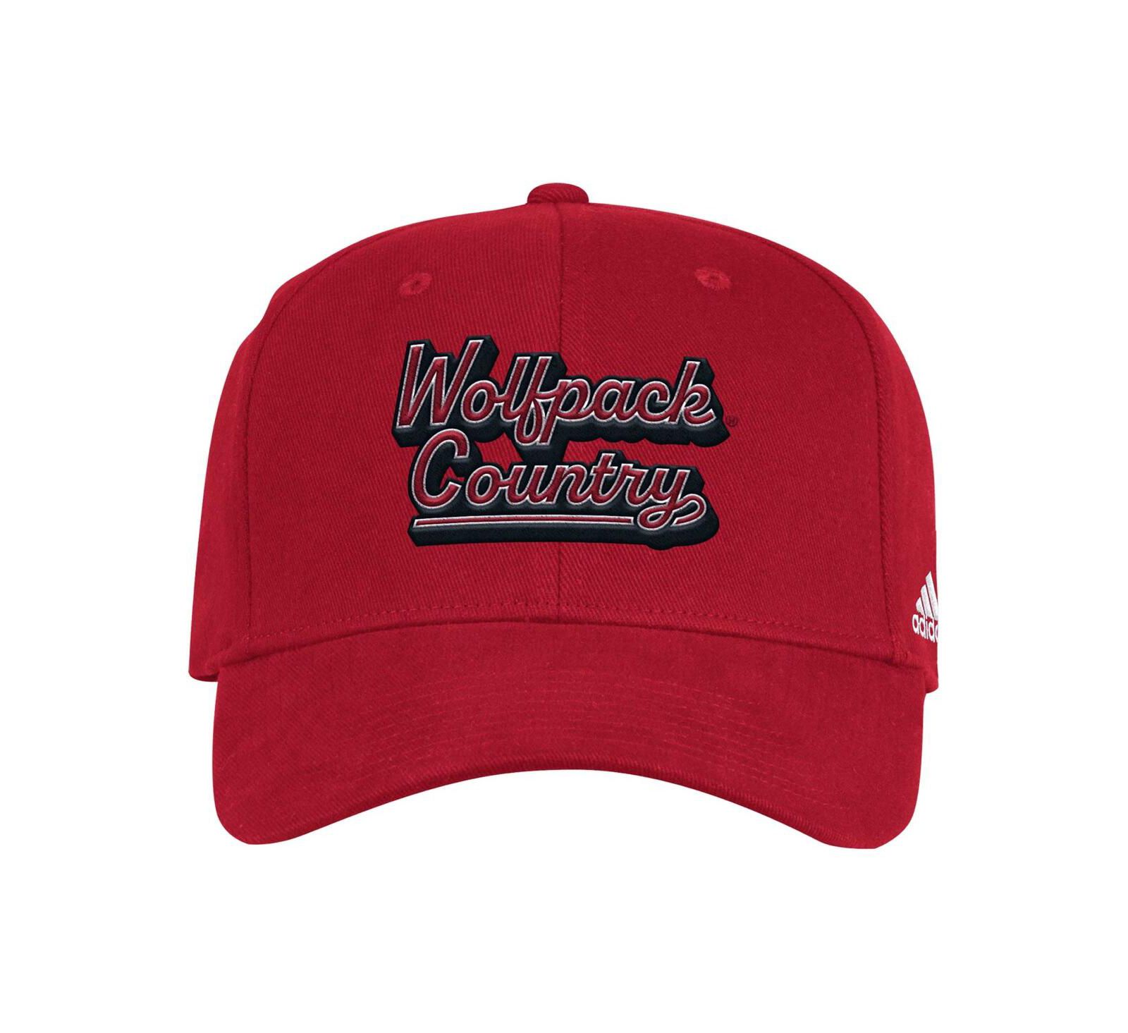 Adidas Мужская кепка NC State Wolfpack Chant Flex Red