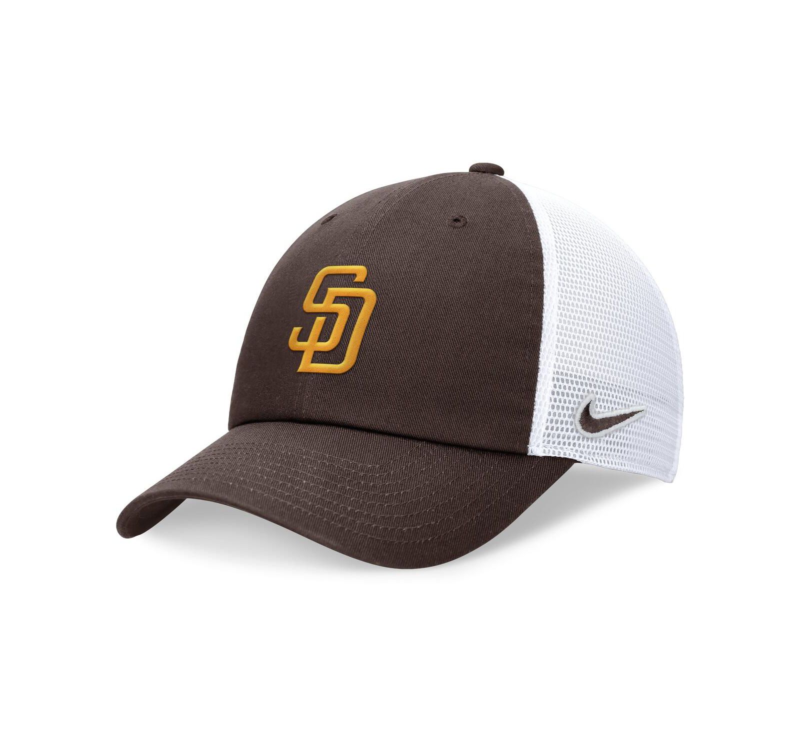 Nike Мужская коричневая кепка-тракер San Diego Padres Club Adjustable
