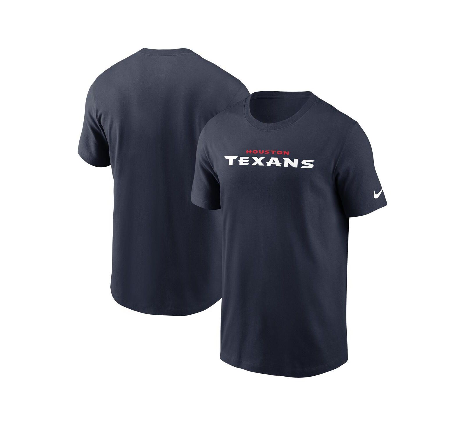 Футболка Nike Men's Navy Houston Texans Wordmark Essential