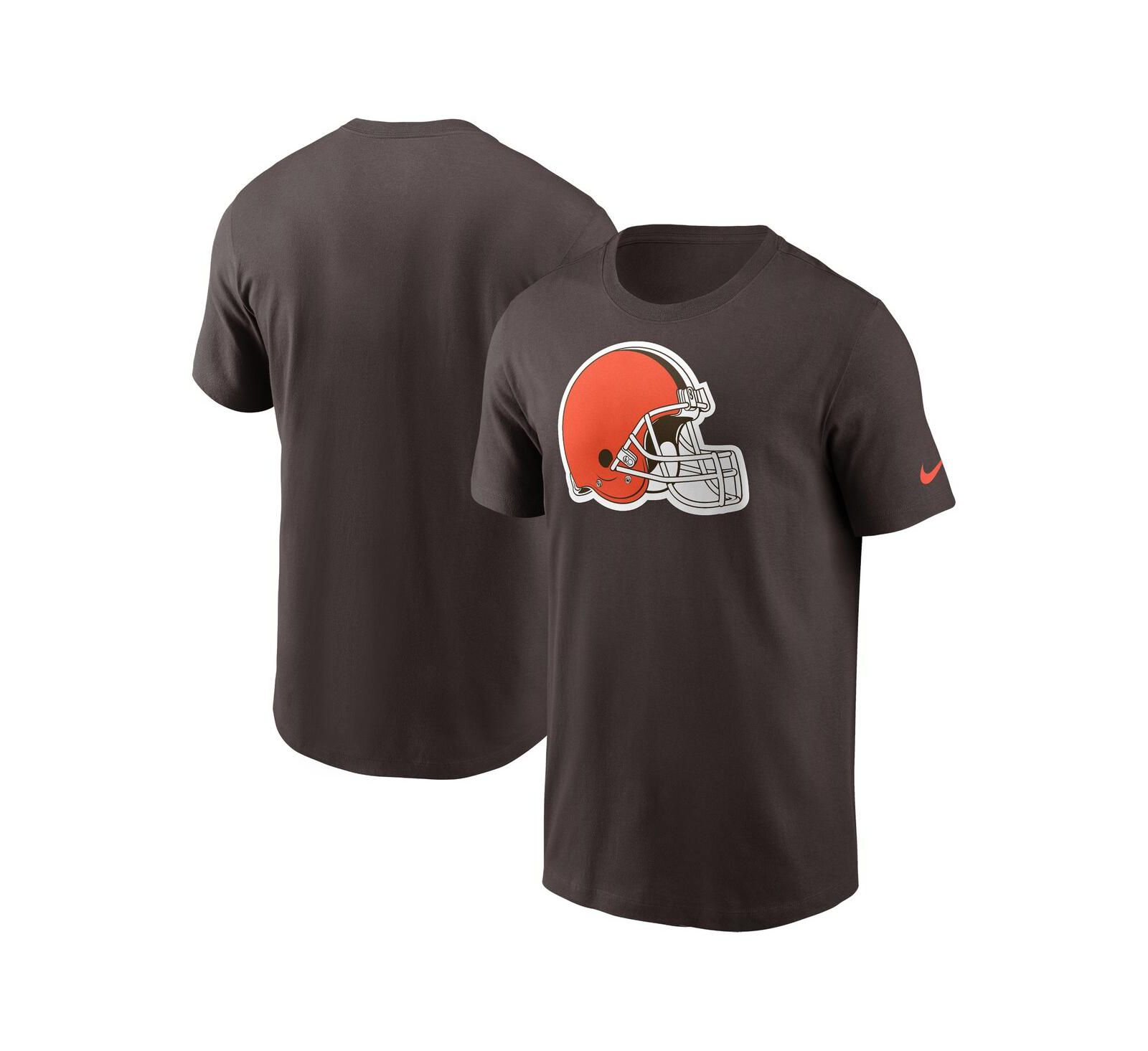 Мужская футболка Nike Brown Cleveland Browns Logo Essential