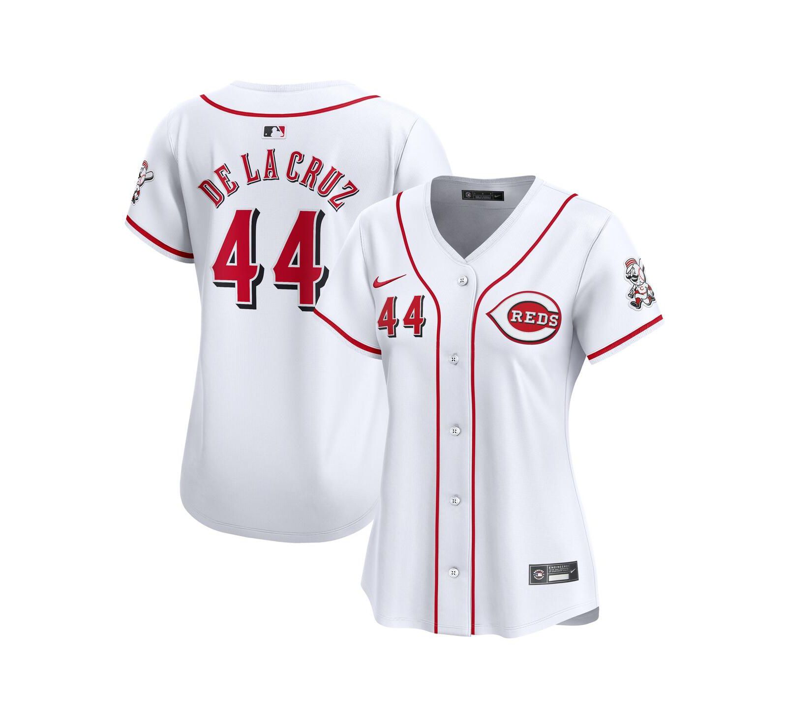 Nike Женская джерси Elly De La Cruz White Cincinnati Reds Home Limited Player