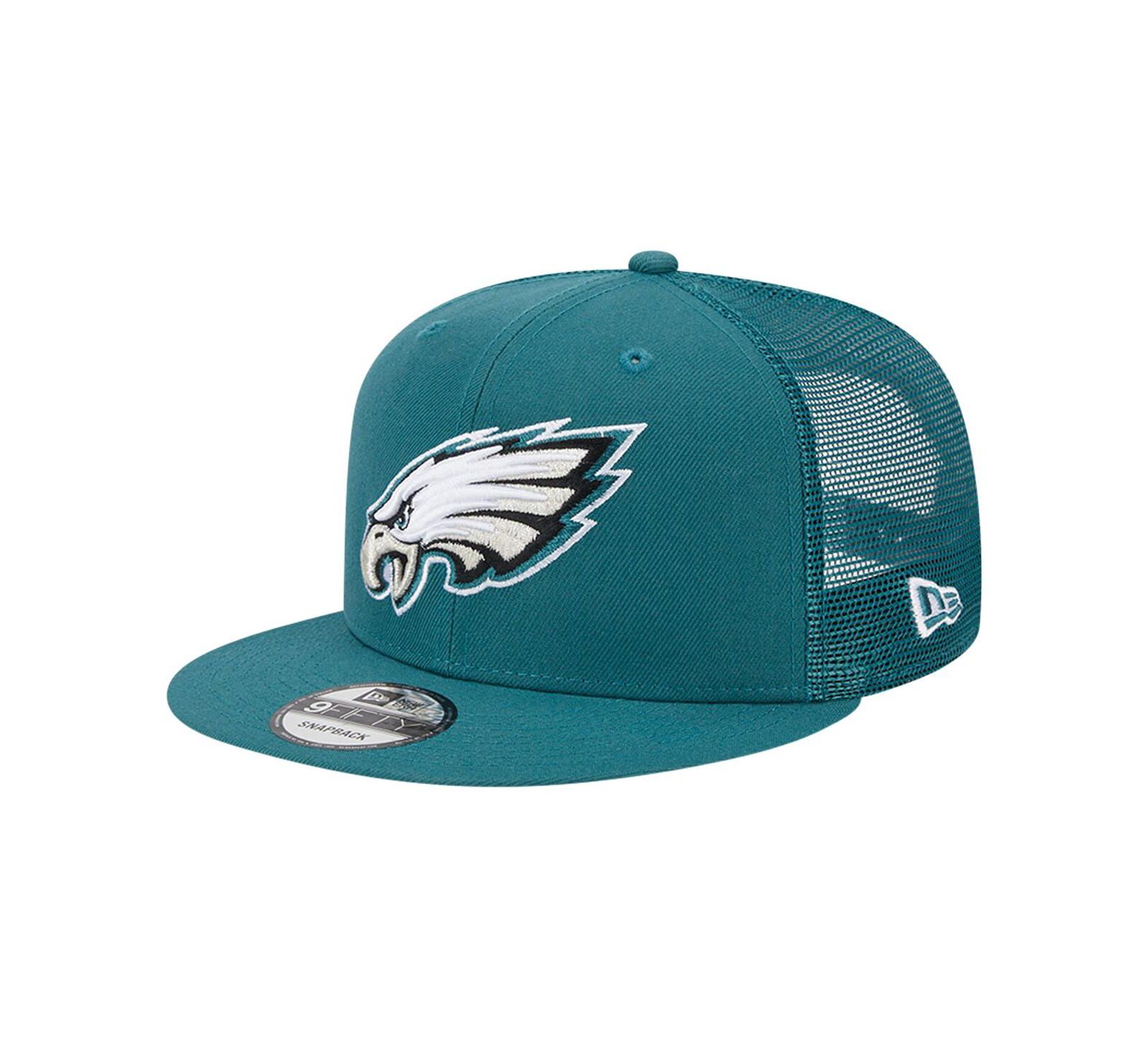 New Era Men's Midnight Green Philadelphia Eagles Main Trucker 9FIFTY Snapback Hat