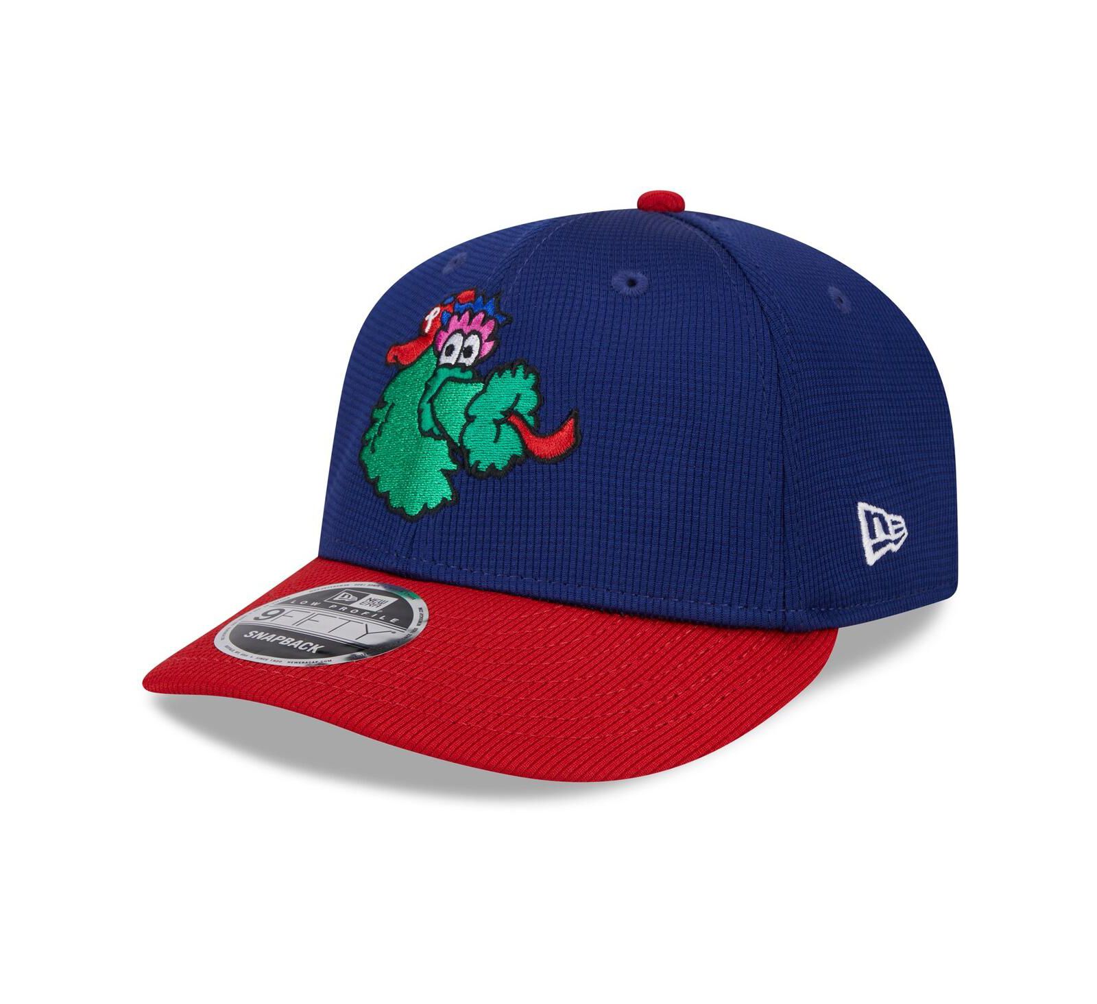 New Era Мужская кепка Snapback Philadelphia Phillies 2024 Batting Practice Low Profile 9FIFTY темно-синяя