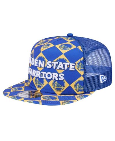 Мужская кепка New Era Golden State Warriors Seeing Diamonds A-Frame Trucker 9FIFTY Snapback