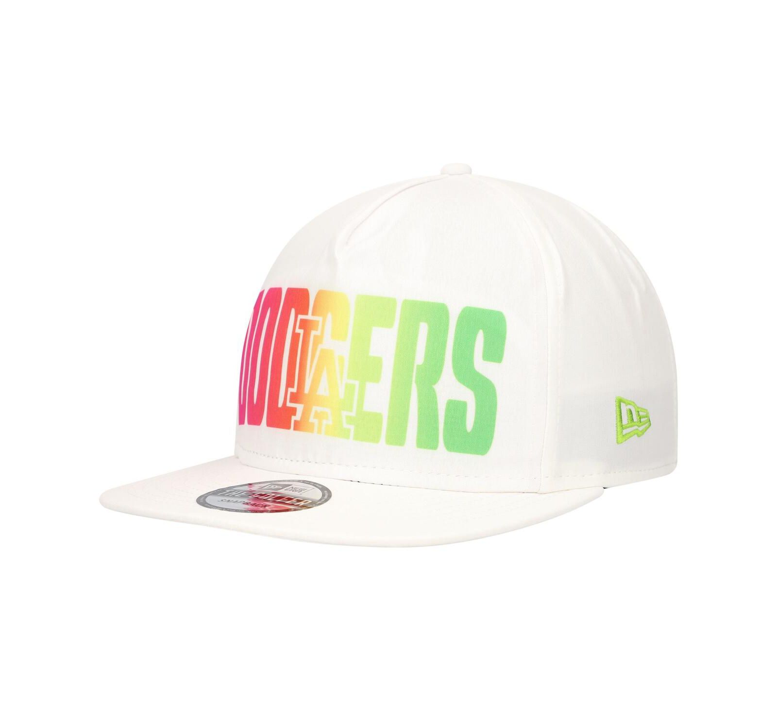 Мужская кепка New Era White Los Angeles Dodgers Spring Spectrum Golfer Snapback