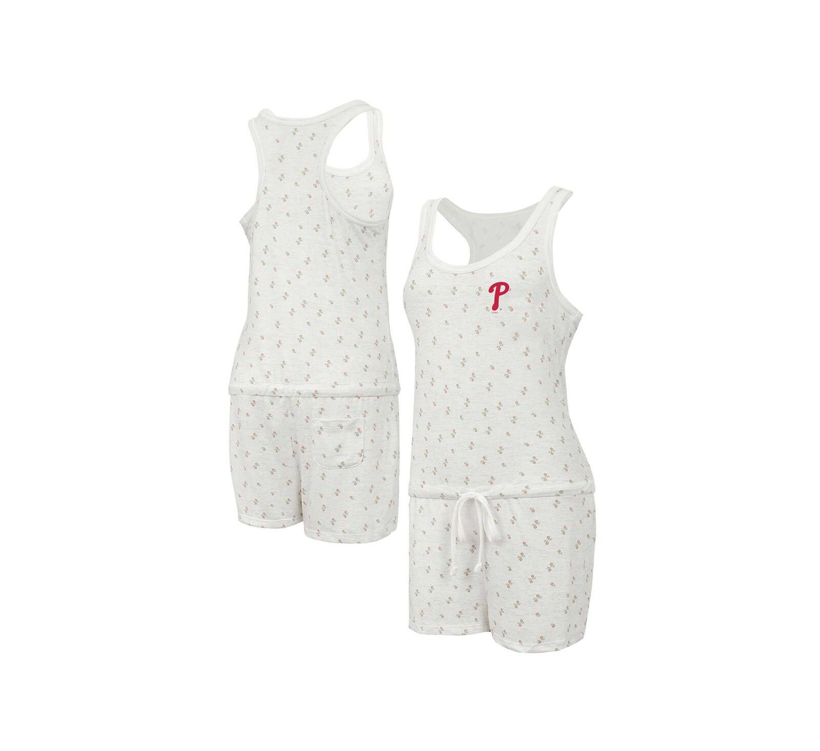 Женский трикотажный ромпер Concepts Sport Cream Philadelphia Phillies Gardner Hacci
